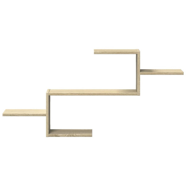 Estante de pared madera ingeniería roble Sonoma 104x15x49 cm M 4