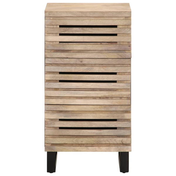 Aparador de madera maciza de mango 40x34x75 cm M 2