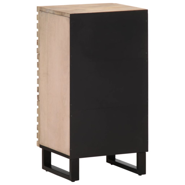 Aparador de madera maciza de mango 40x34x75 cm M 5
