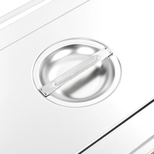 Tampas para recipientes comida GN 1/1 2 pcs aço inoxidável M 5