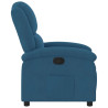 Sillón reclinable de terciopelo azul 4