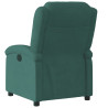 Sillón reclinable eléctrico de terciopelo verde oscuro 5