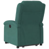 Sillón eléctrico reclinable elevable de terciopelo verde oscuro 4