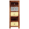 Aparador de madera maciza de sheesham 40x30x110 cm 2