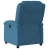 Sillón reclinable eléctrico terciopelo azul 4