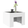 Mesa de centro con LED Infinity blanca 40x40x30 cm 5