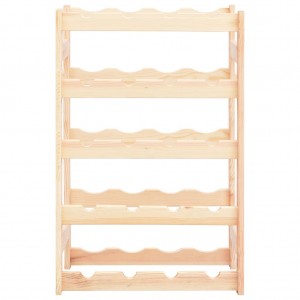 Botellero para 20 botellas de madera de pino H