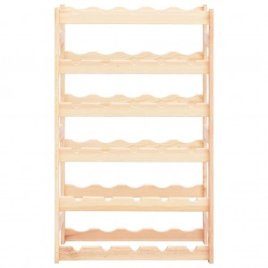 Garrafeira para 30 garrafas madeira de pinho H