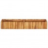 Arriate de madera maciza de acacia 150x30x25 cm 2