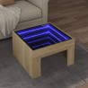 Mesa de centro con Infinity LED roble Sonoma 50x50x30 cm 1