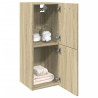 Armario de baño madera contrachapada roble Sonoma 30x30x80 cm 1