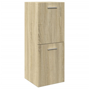 Armario de baño madera contrachapada roble Sonoma 30x30x80 cm H