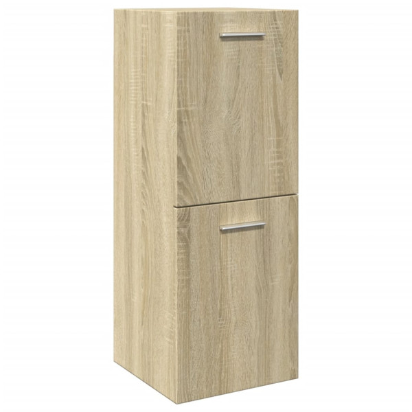 Armario de baño madera contrachapada roble Sonoma 30x30x80 cm M 2
