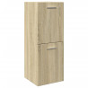 Armario de baño madera contrachapada roble Sonoma 30x30x80 cm 2