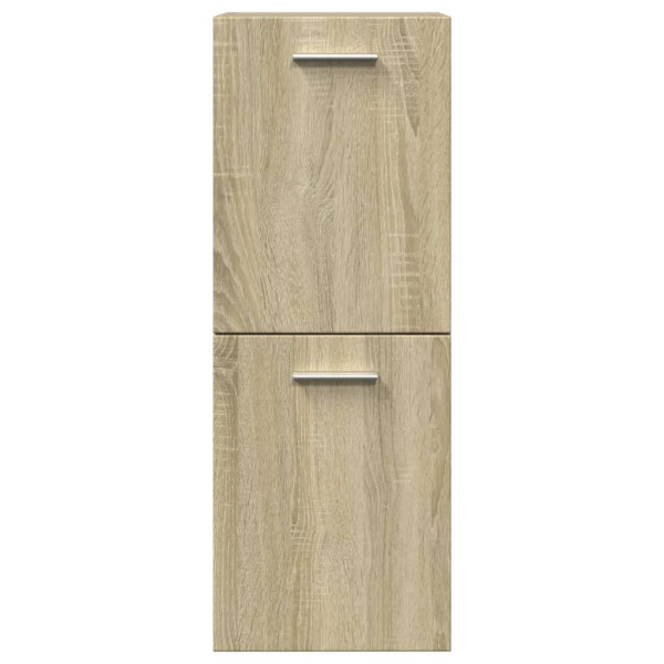 Armario de baño madera contrachapada roble Sonoma 30x30x80 cm M 4