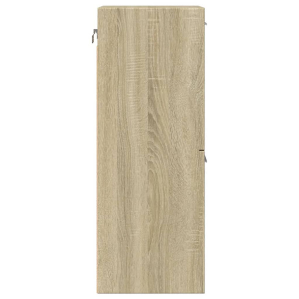 Armario de baño madera contrachapada roble Sonoma 30x30x80 cm M 5