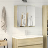 Mueble espejo de baño madera roble Sonoma 64.5x20x66.5 cm 1