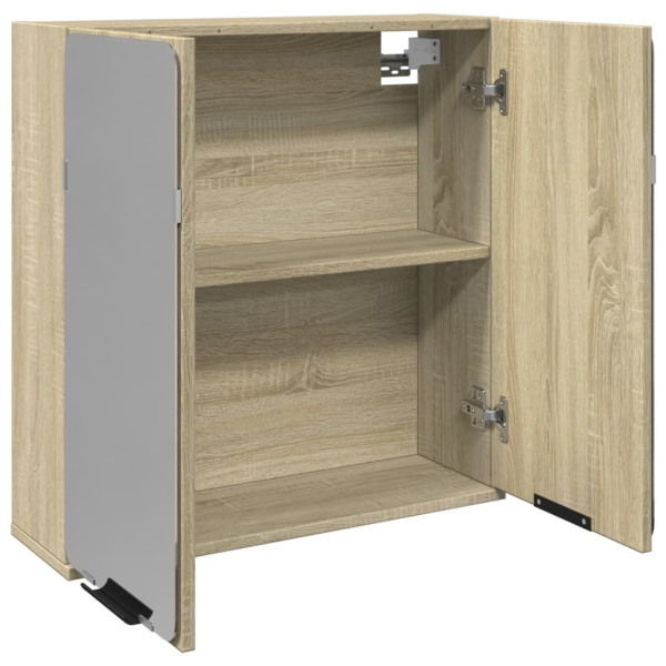 Mueble espejo de baño madera roble Sonoma 64.5x20x66.5 cm M 4