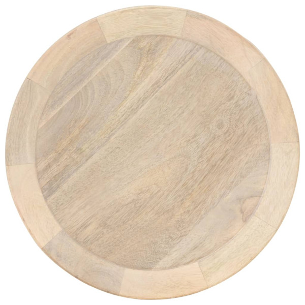 Mesa auxiliar de madera maciza de mango Ø40x45 cm M 2
