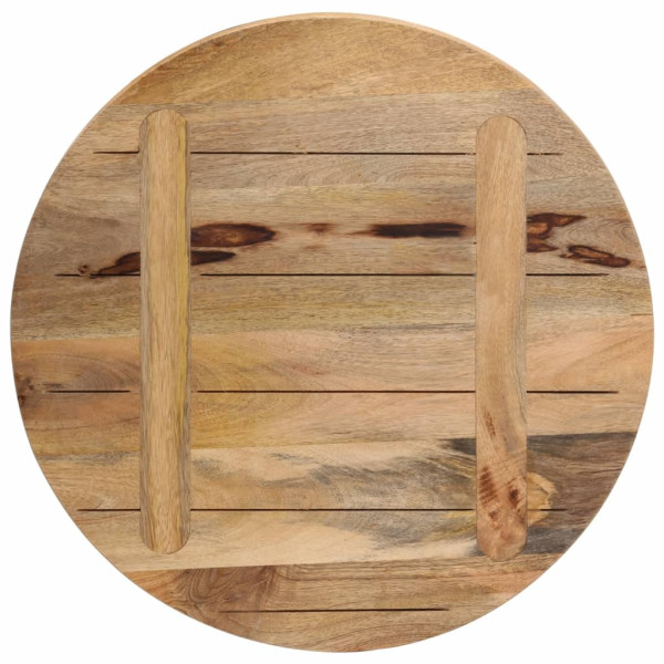 Tablero de mesa redondo madera maciza mango rugosa Ø 60x3.8 cm M 5