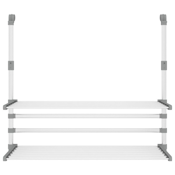 Estendal para varanda 89x25x(60-95) cm alumínio M 3