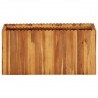 Arriate de madera maciza de acacia 100x30x50 cm 2