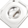 Tampas para recipientes comida GN 1/6 8 pcs aço inoxidável 5