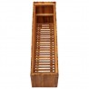 Arriate de madera maciza de acacia 100x30x50 cm 4