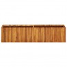 Arriate de madera maciza de acacia 200x30x50 cm 2