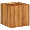 Arriate de madera maciza de acacia 50x50x50 cm 1