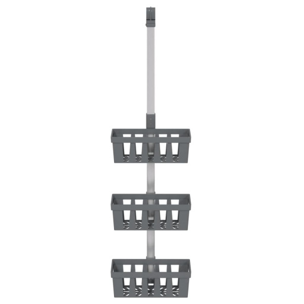 Unidade de prateleiras para chuveiro 30x15x (67-105)cm alumínio M 3