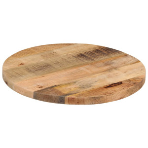 Tampo de mesa redondo Ø60x2.5cm madeira mangueira áspera maciça H