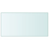 Superficie de mesa vidrio templado transparente 50x100 cm 1
