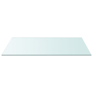 Superficie de mesa vidrio templado transparente 50x100 cm H