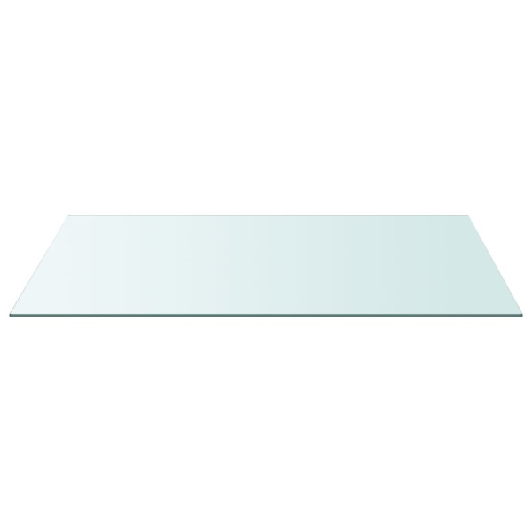 Superficie de mesa vidrio templado transparente 50x100 cm M 2