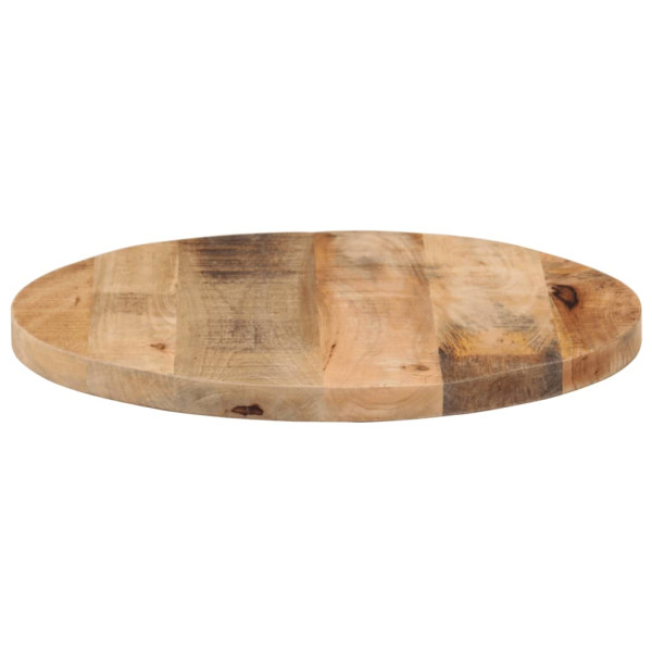 Tablero de mesa redondo madera maciza mango rugosa Ø 40x3.8 cm M 4