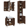 Set de muebles baño 3 pzas madera contrachapada roble ahumado 4
