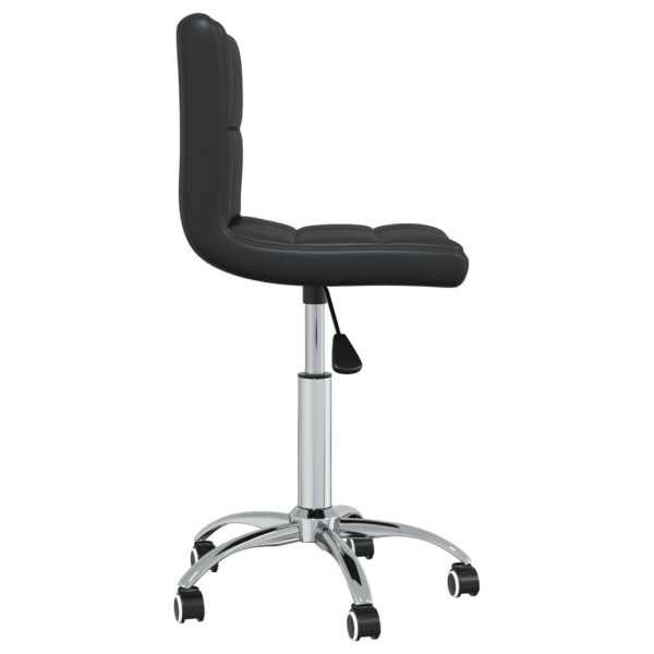 Silla de oficina giratoria de cuero sintético negro M 4