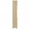 Armario de baño madera ingeniería roble Sonoma 30.5x30x179 cm 5