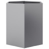 Vaso/floreira de jardim hexagonal 46x40x45 cm aço galvanizado 5