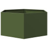 Vaso/floreira de jardim hexagonal 104x90x45 cm aço verde 4
