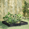 Canteiro elevado de jardim 100x100x26 cm aço preto 1