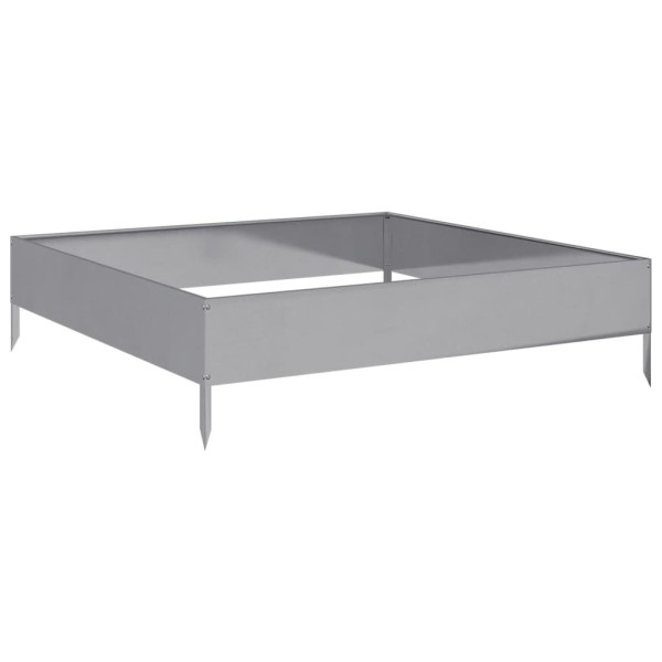 Jardinera de acero galvanizado 100x100x26 cm M 2