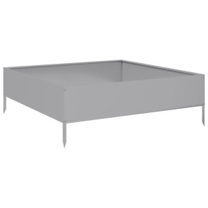 Jardinera de acero galvanizado 100x100x33.5 cm H