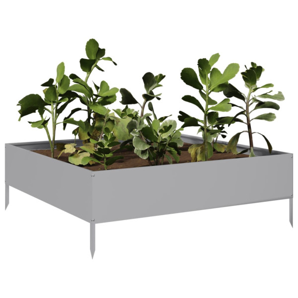 Jardinera de acero galvanizado 100x100x33.5 cm M 3
