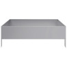 Canteiro elevado de jardim 100x100x33.5 cm aço galvanizado 4