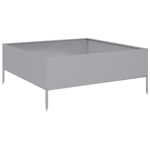 Jardinera de acero galvanizado 100x100x25 cm M 2