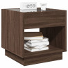 Mesa de cabeceira c/ LED Infinity 50x50x50 cm carvalho castanho 5