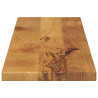 Tablero de mesa rectangular madera maciza mango 120x30x3.8 cm 4