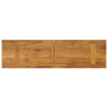 Tablero de mesa rectangular madera maciza mango 120x30x3.8 cm 5